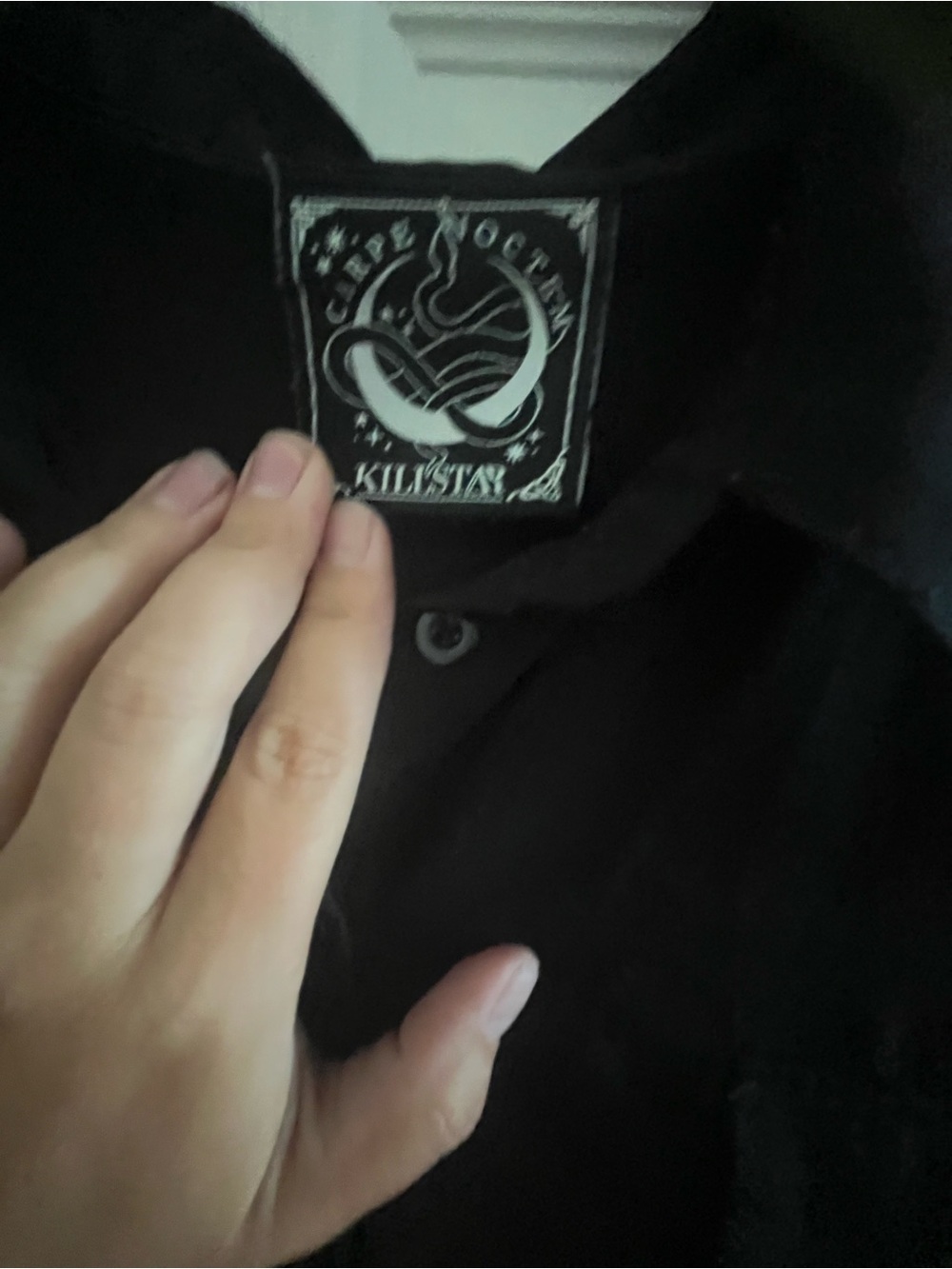 Killstar Long Sleeve high low shirt - Picture 3 of 4